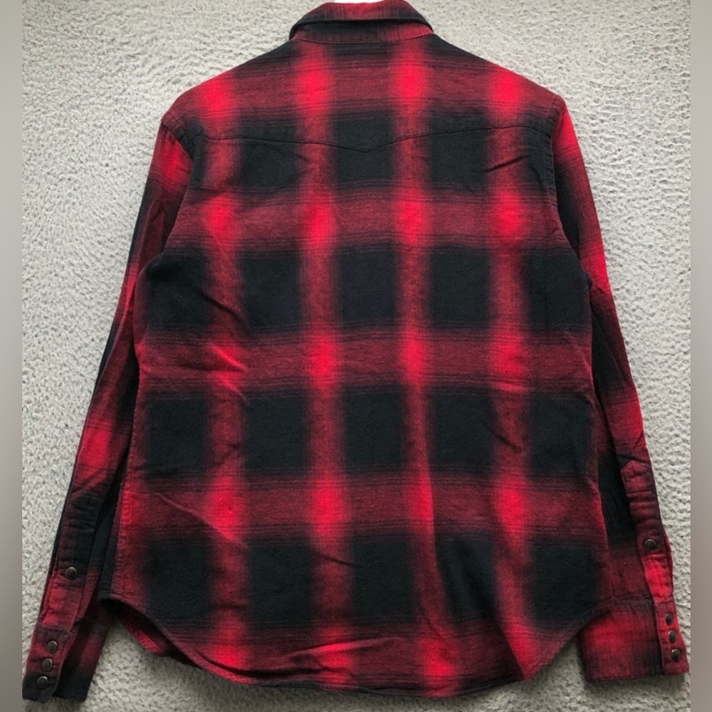 Polo Ralph Lauren Pearl Snap Button Up Shirt Men's M Long Sleeve 1980 Vintage. - Picture 4 of 14